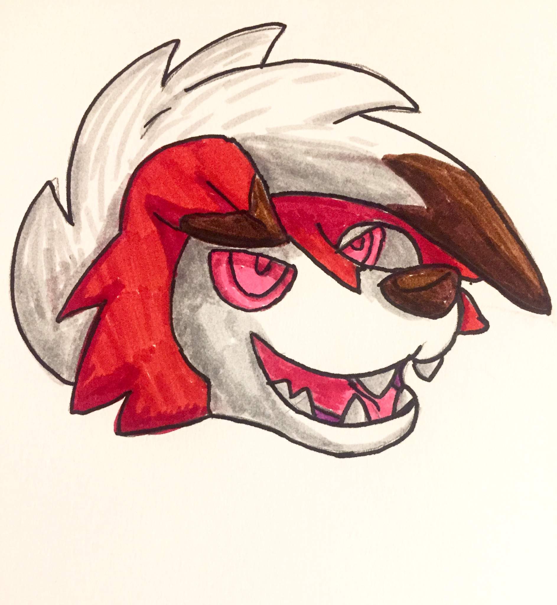 Lycanroc Marker Practice | Fursuit/Art Amino Amino