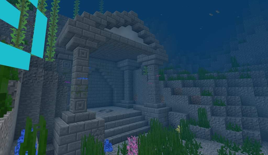 lego minecraft underwater temple