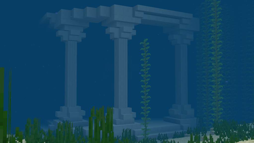 lego minecraft underwater temple