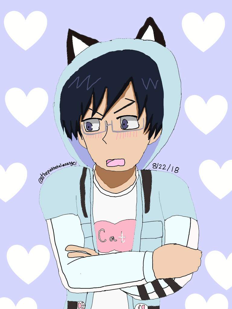 Iida In A Cat Hoodie Iida Birthday Special BNHA Amino