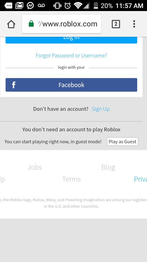 Roblox Guest Password