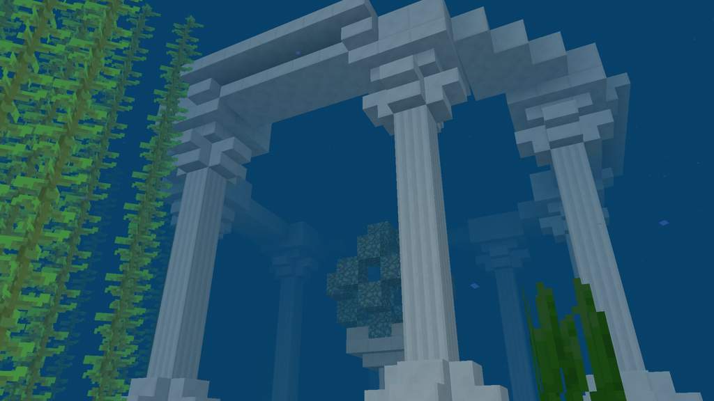 lego minecraft underwater temple