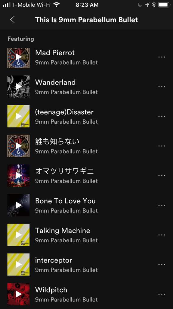 Weekly Playlsit 9mm Parabellum Bullet J Rock Amino Amino