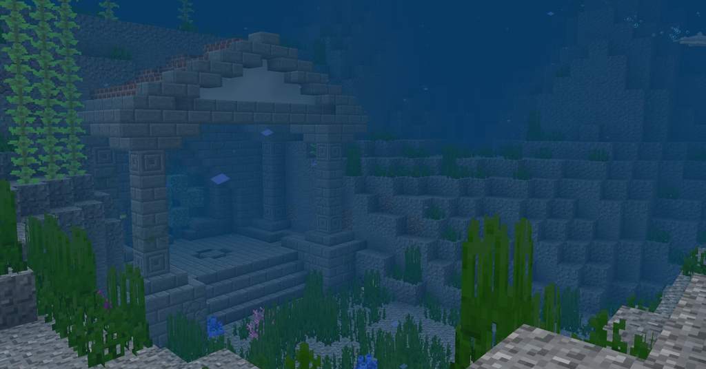 lego minecraft underwater temple