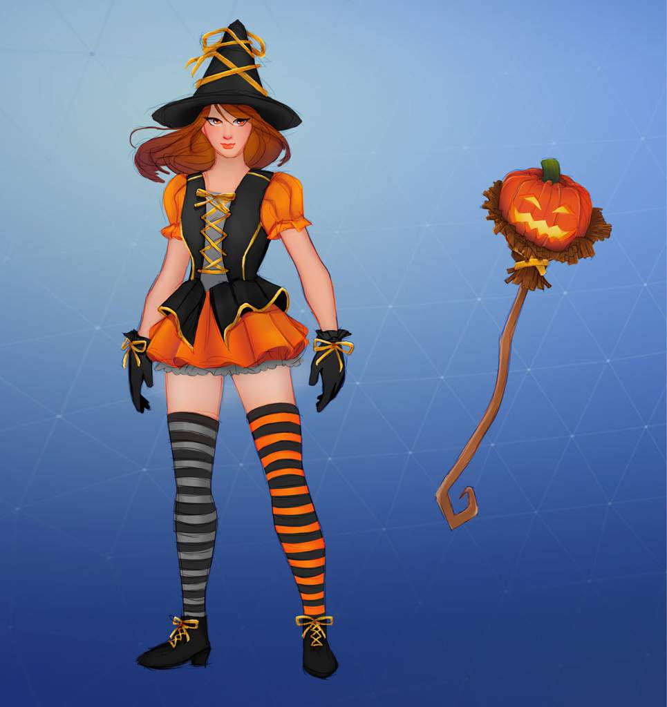 Fanmade Halloween Witch Design + Pickaxe 🎃 Fortnite Battle Royale