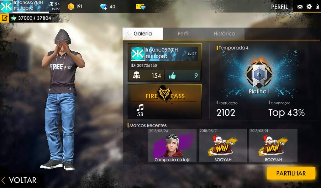 o'que vem depois de platina iv no free fire