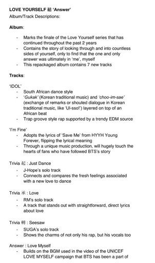 Lyrics Center Love Yourself Answer Lyrics