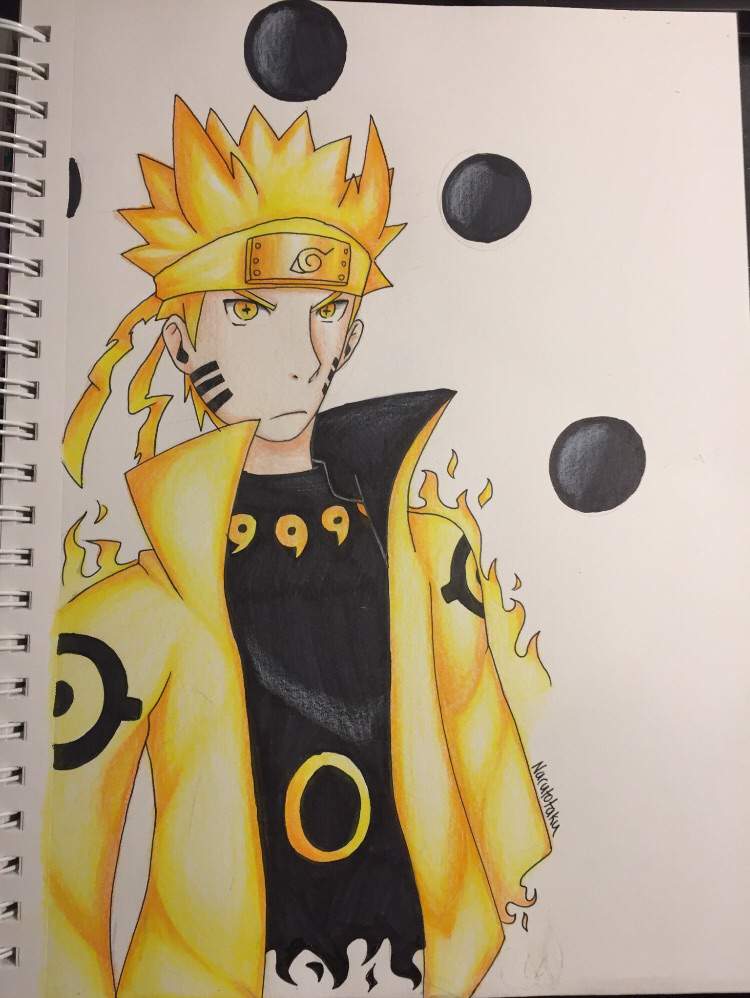 drawing naruto six paths sage mode