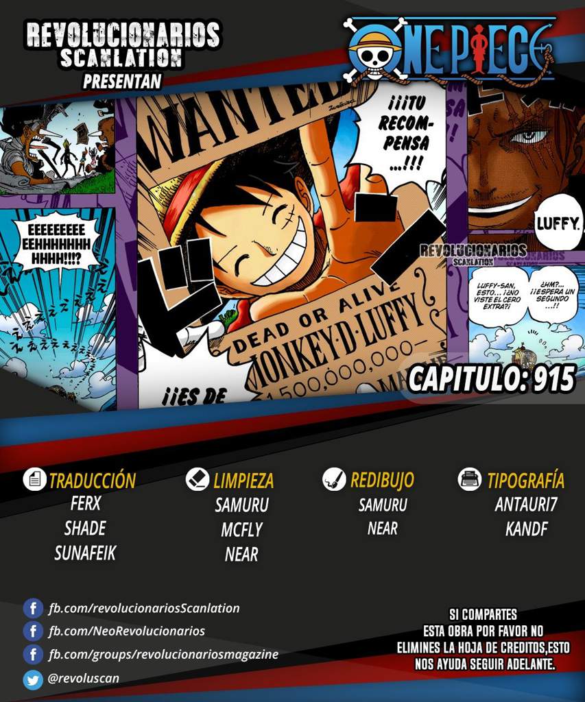 Manga One Piece 915 Ciudad Bakura One Piece Revolution Amino