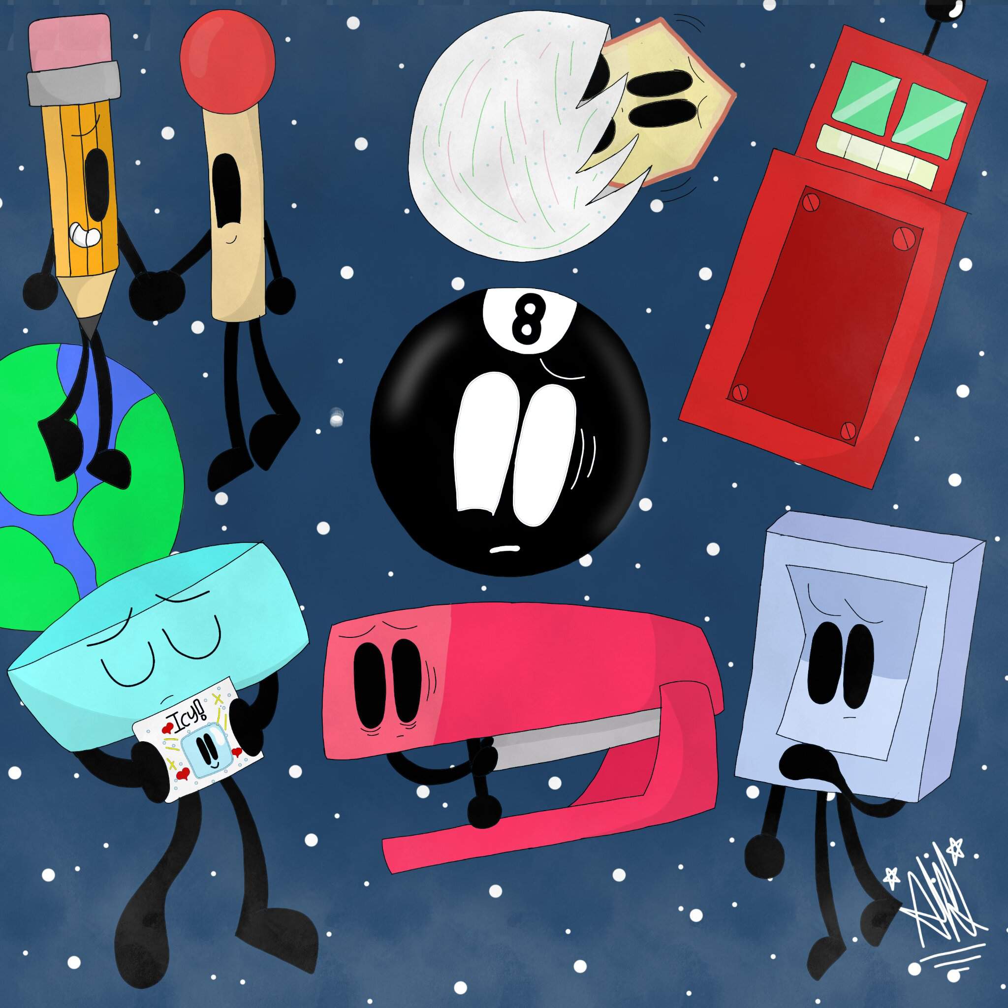 BFB: Eliminated Characters | Object Shows Amino