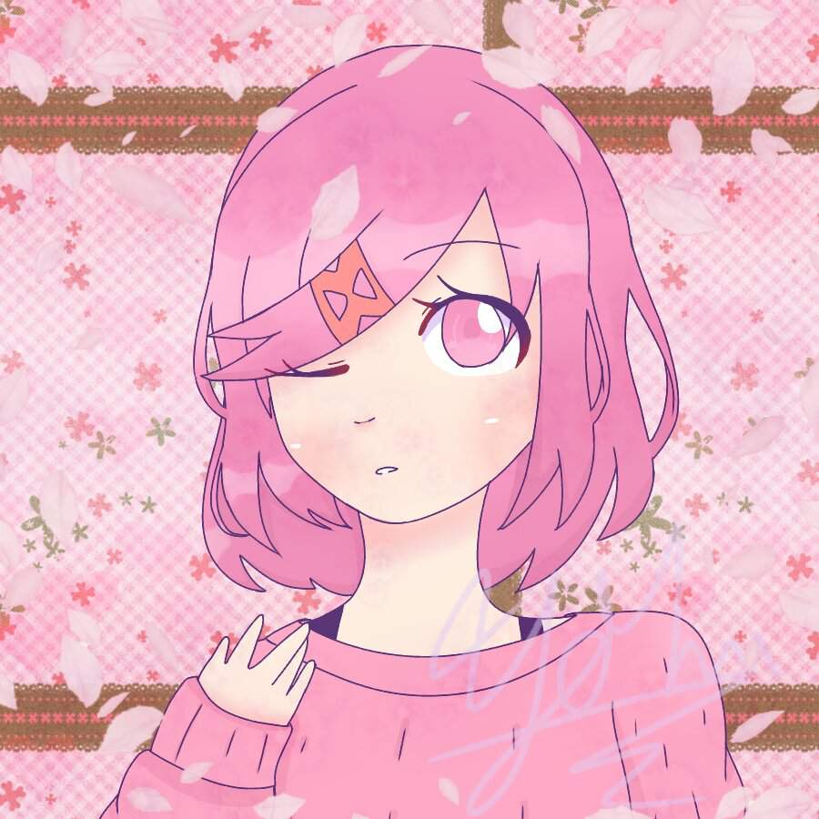 Natsuki sweater with her hair down | Doki Doki Literature Club! Amino