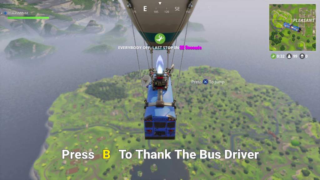 always thank the bus driver on fortnite - fortnite how to thank bus driver on pc