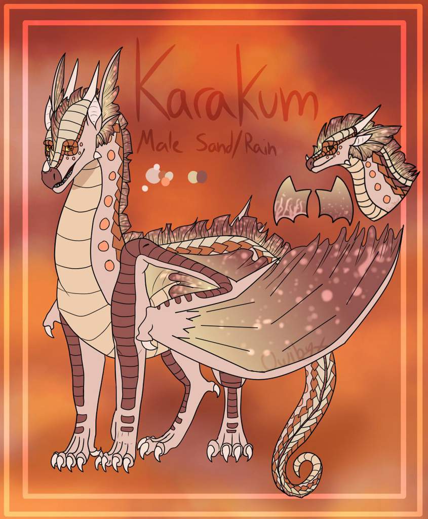 Karakum | SandWing/RainWing hybrid OC | Wings Of Fire Amino