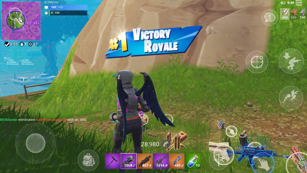 almost beat my highest kill game 249th win - fortnite 40 kills