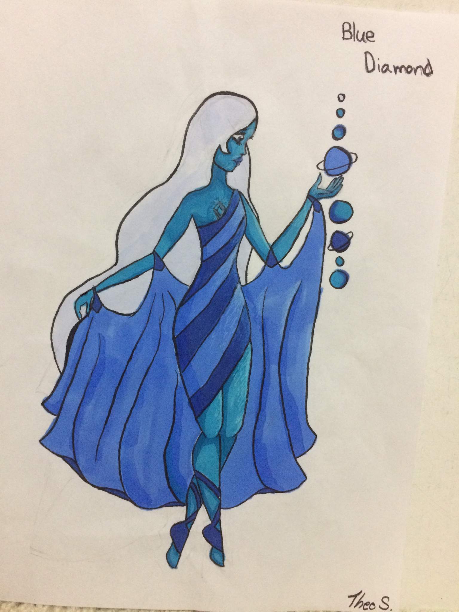 Blue diamond mural(from a long time ago) | Steven Universe Amino