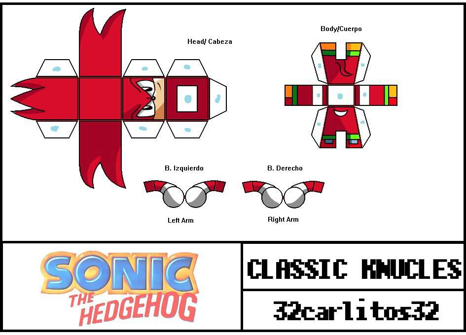 Proyecto Papercraft Sonic Avance 2 Sonic The Hedgehog Español Amino