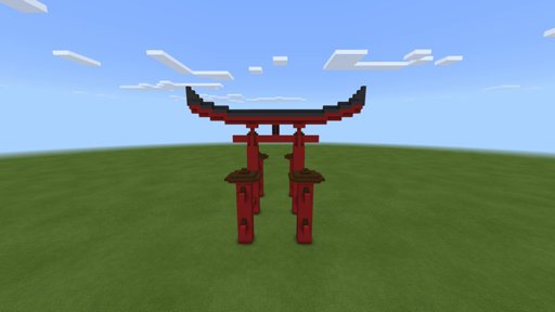 Custom torii gate. | Minecraft Amino