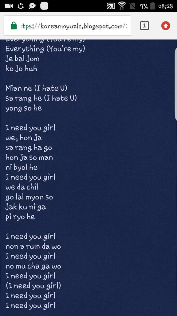 Bts I Need You Easy Lyrics Army S Amino