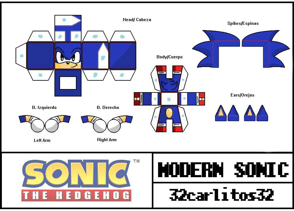 Proyecto Papercraft Sonic Avance Sonic The Hedgehog Espa Ol Amino