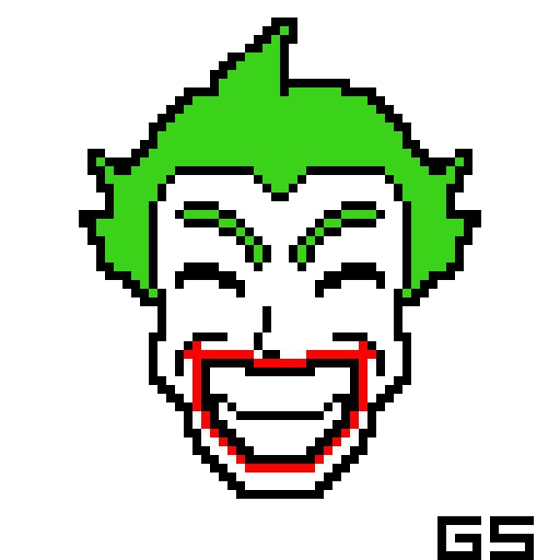 Joker Pixel Art Laugh Animation I Made. | Batman Universe Amino