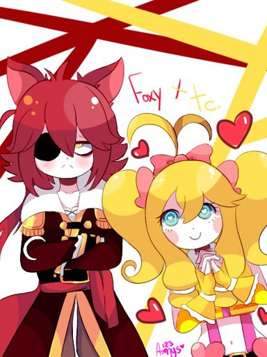 Imagem Foxy X Toy Chica Toy Foxica Aki2016 Amys 123 By Amys
