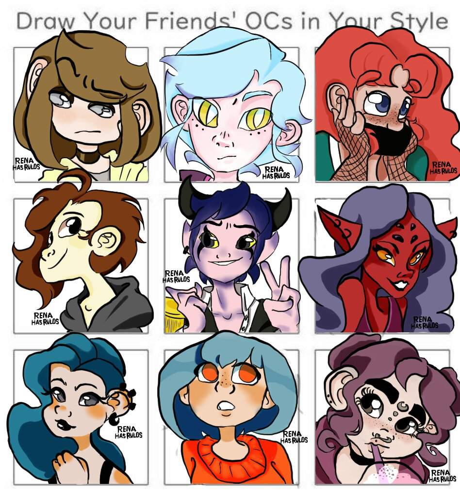 ¡RESULTADOS DE REQUEST! (Friend's Oc Meme) | •Arte Amino• Amino