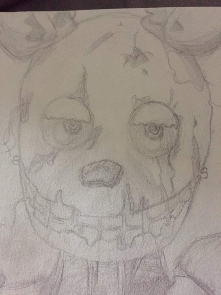 Almost Finished Drawing Of Springtrap Five Nights At Freddys Amino