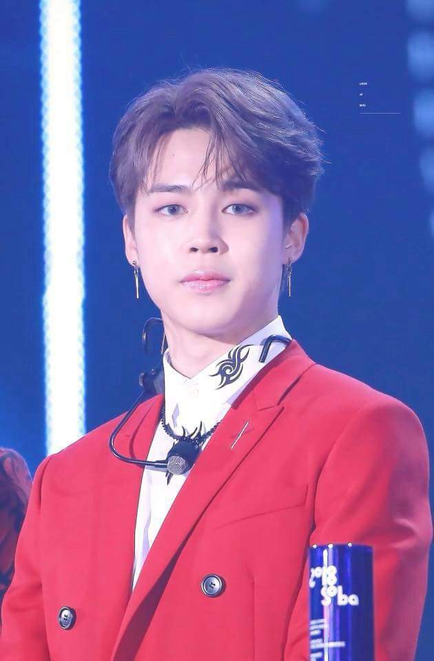 Jimin with red suit | ARMY's Amino