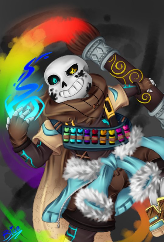 This Fanart was painted by Ink Sans. | Undertale Amino