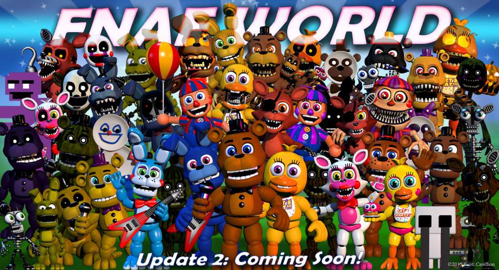 fnaf world update 3 release dates