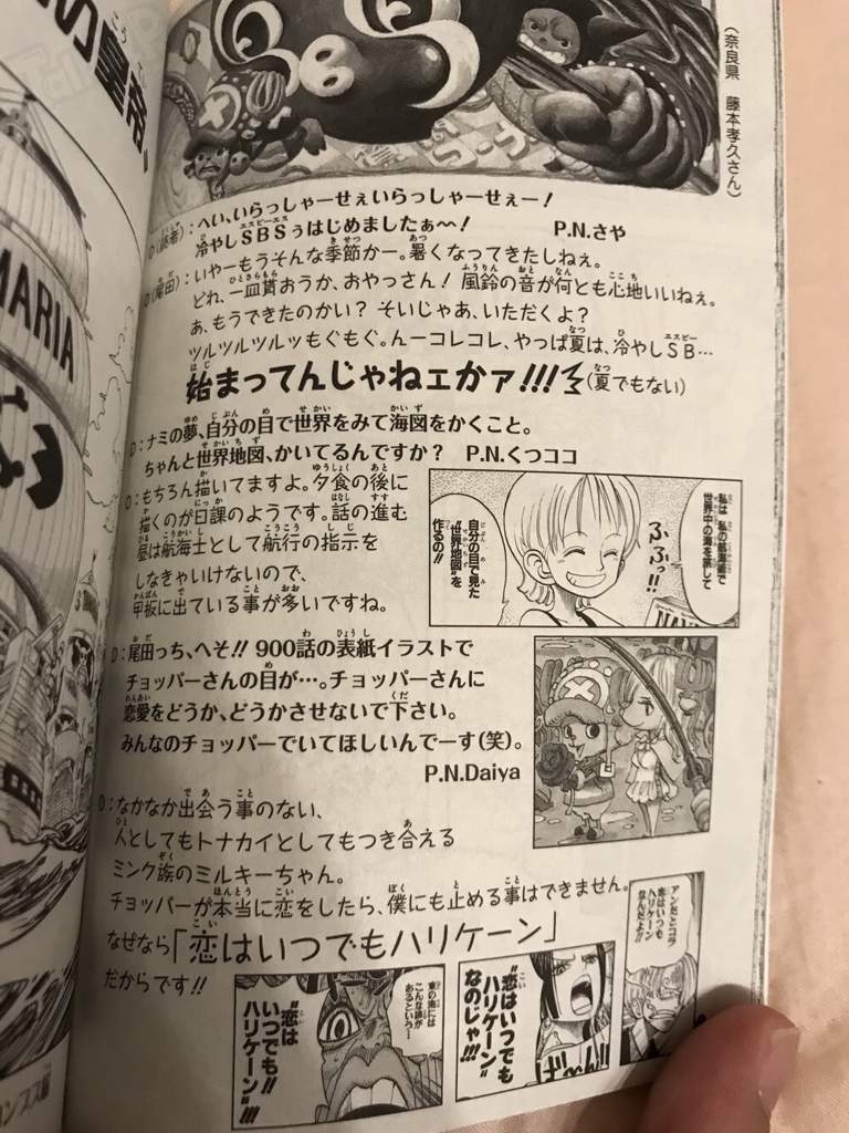 Sbs From Volume 90 One Piece Amino