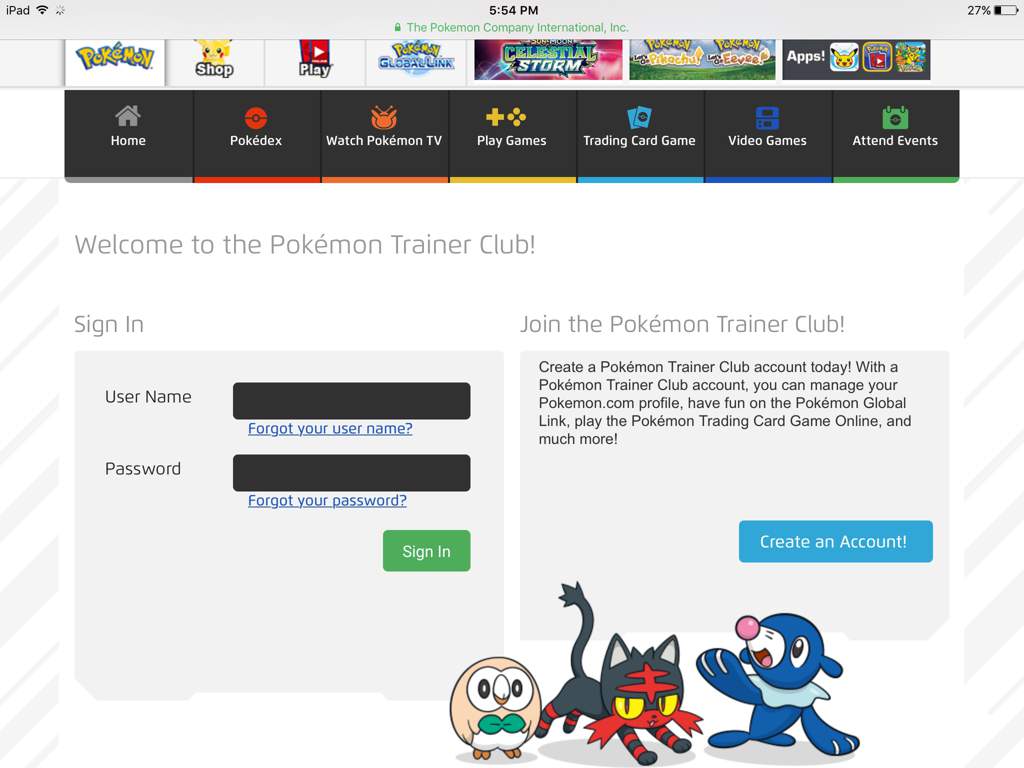 Pokemon trainer club help. | Pokémon Amino