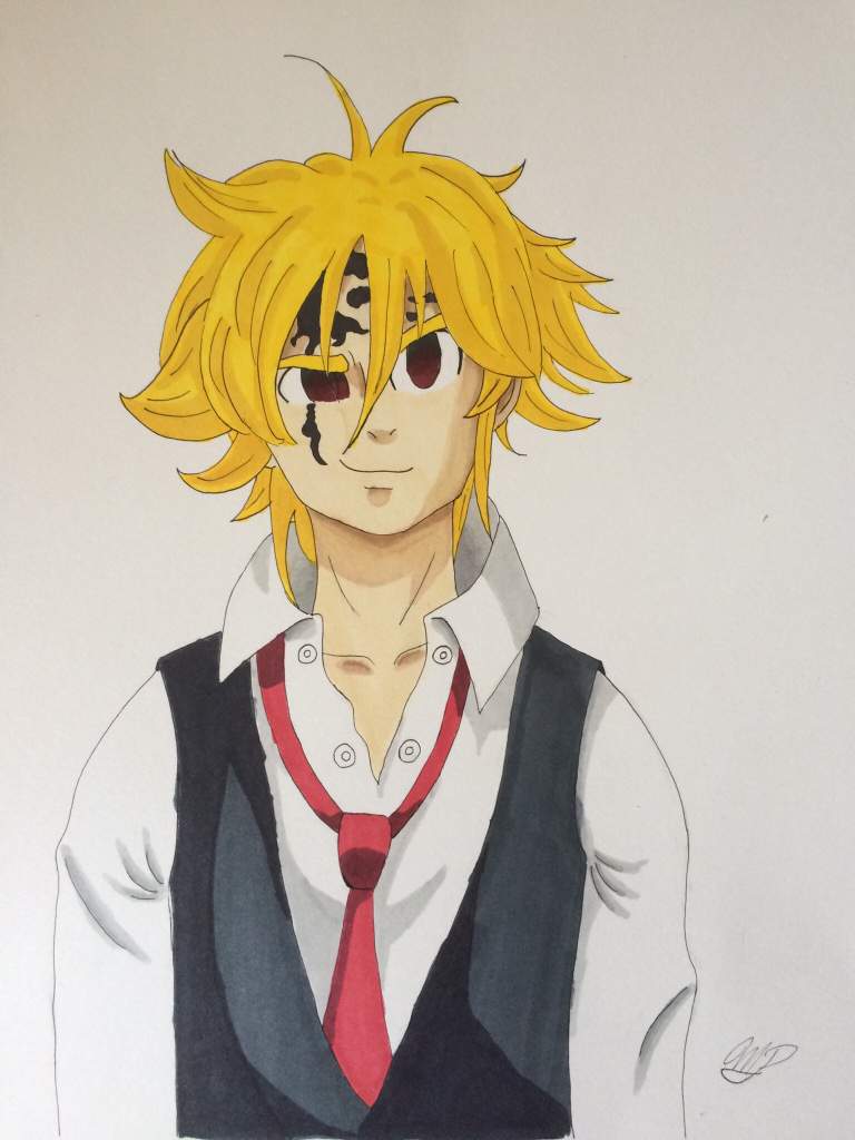 Fanart de Meliodas (avec modèle) | Seven Deadly Sins FR Amino