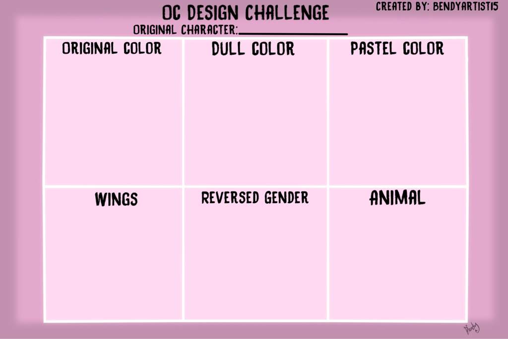 character challenge meme blank template