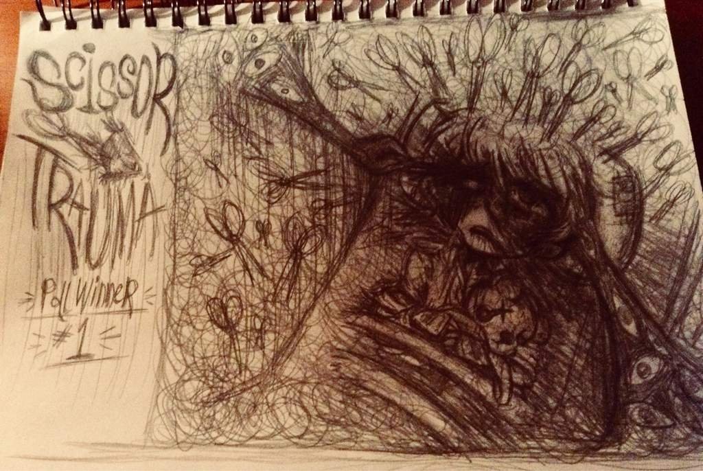 Winner of the Gore Drawing Poll: Childhood Scissor Trauma | Pastel Gore ...