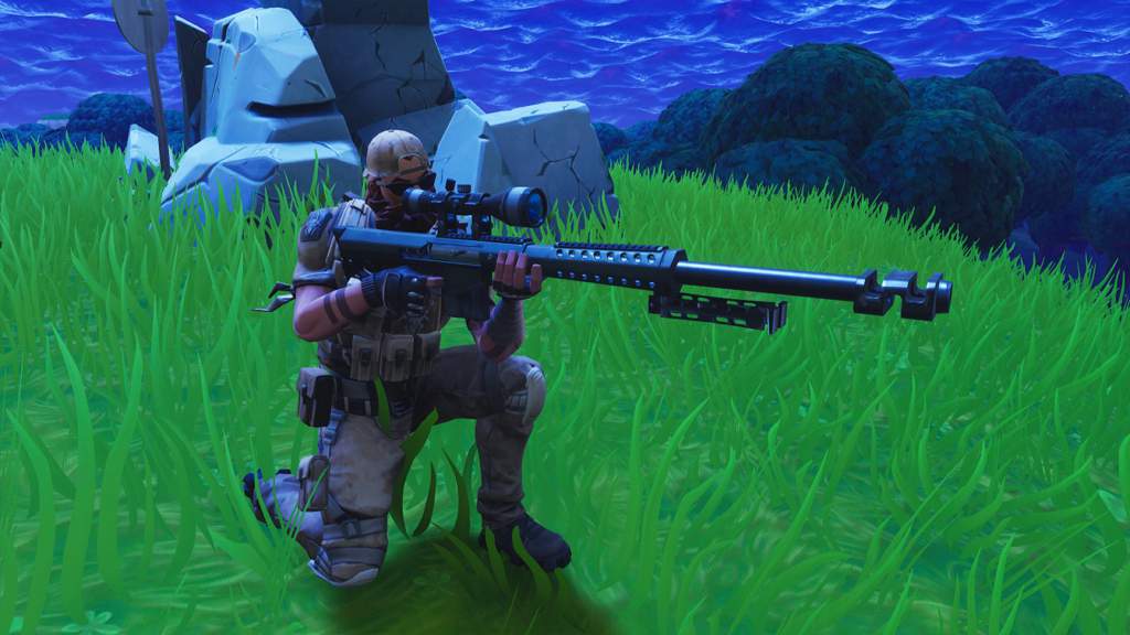 they ve attacked multiple squads of battle royal players now it s up to sledgehammer to stop them with his deadly barrett 50 caliber sniper rifle - 50 cal sniper fortnite
