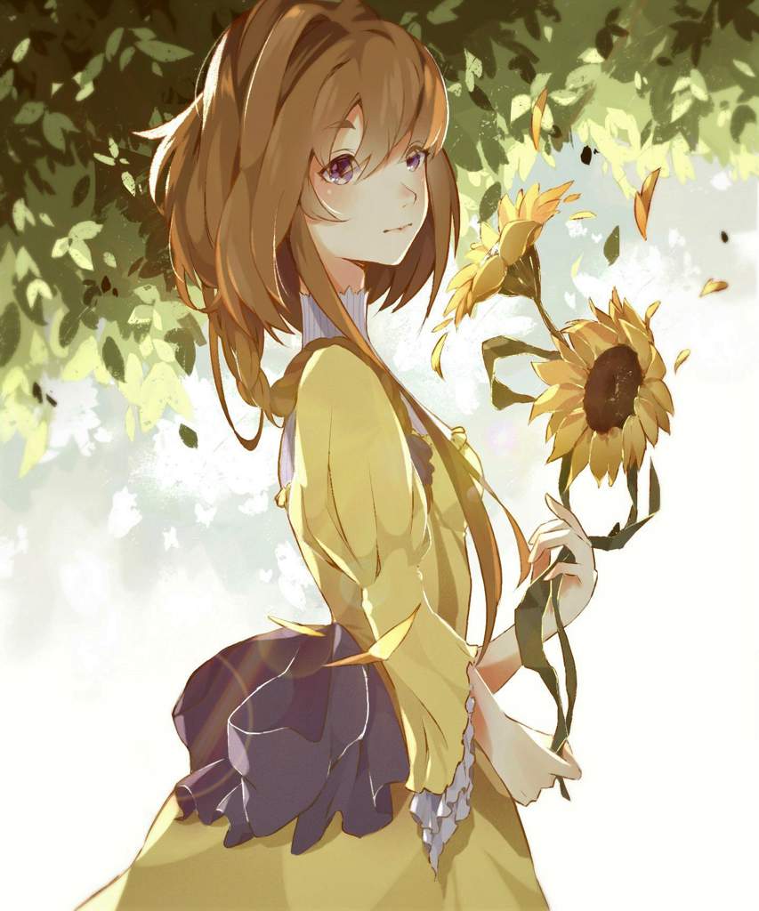 Sunflower girl (⌐★ᴥ★) | DeviantART/Artists Amino