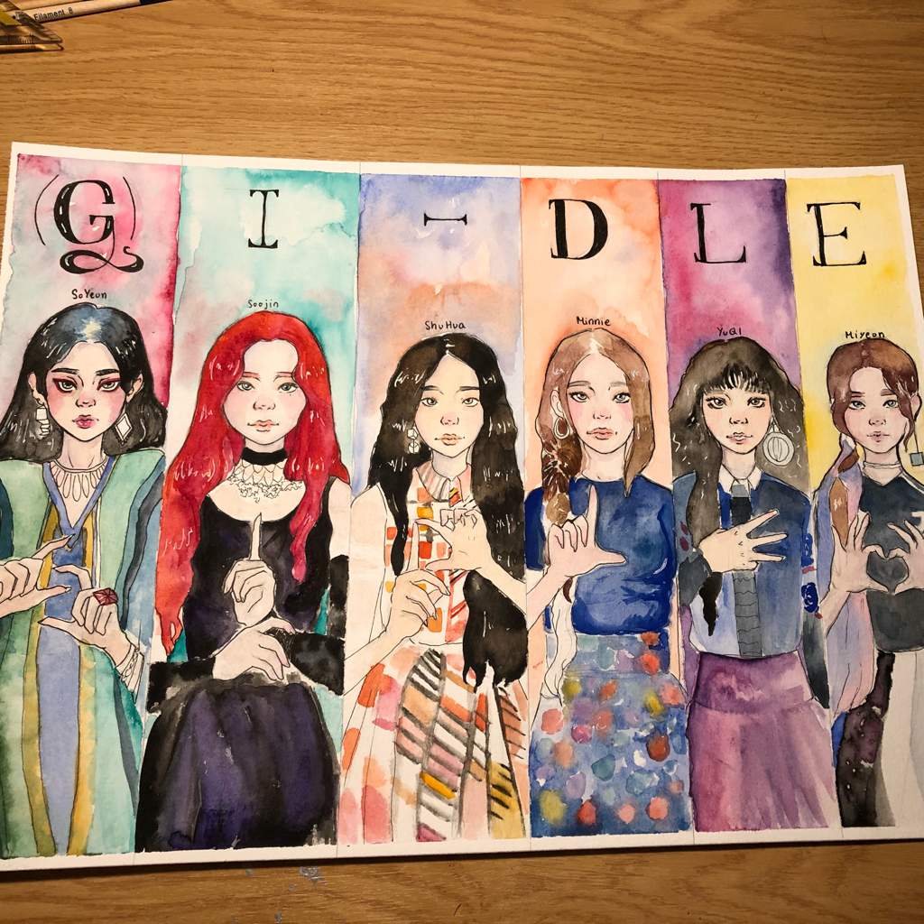 Gidle Hann Fanart Kpop Fanart Amino