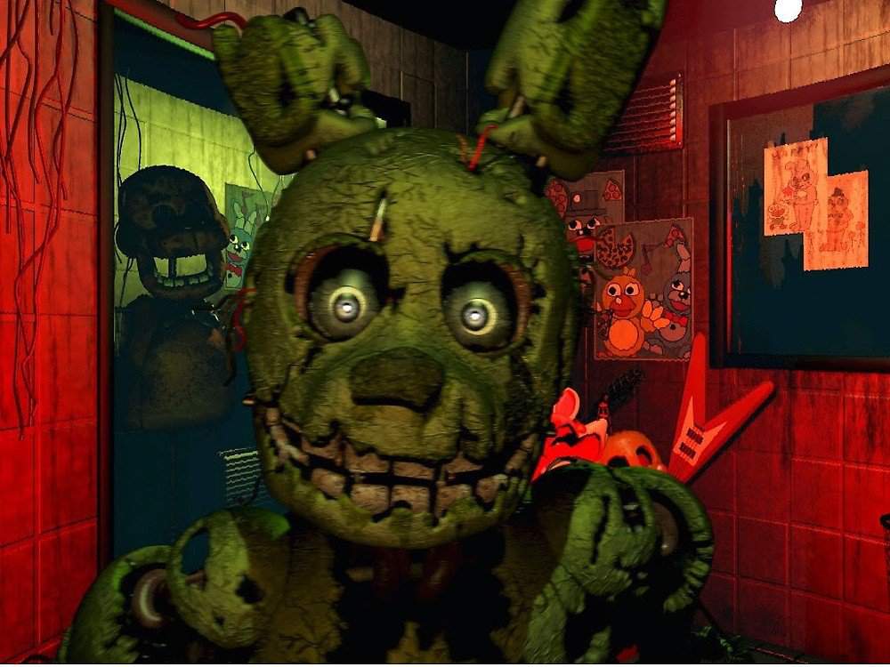 [SFM] Springtrap 1st jumpscare recreation | Five Nights At Freddy's Amino