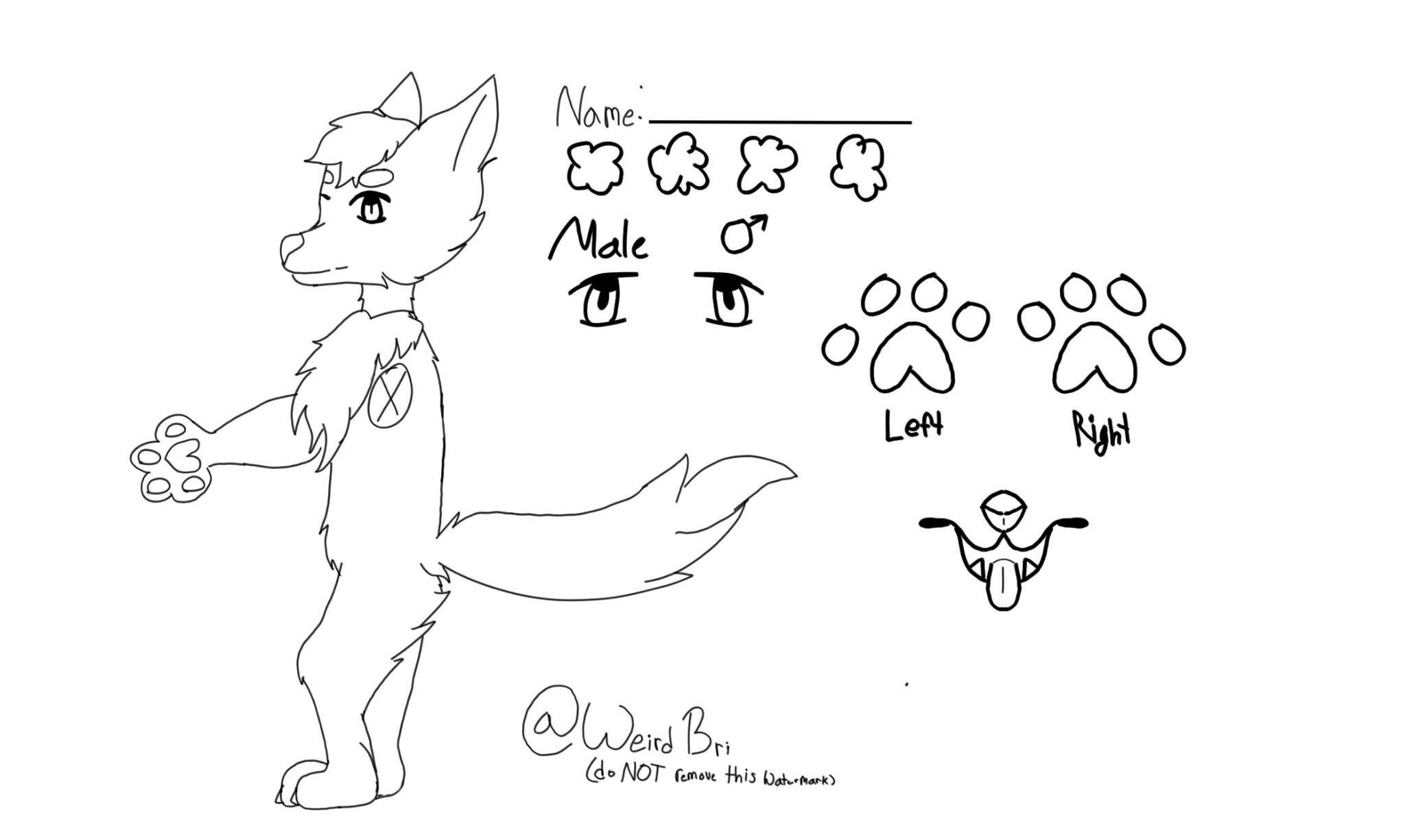 Free to use wolf base! (male) | Adopts Amino