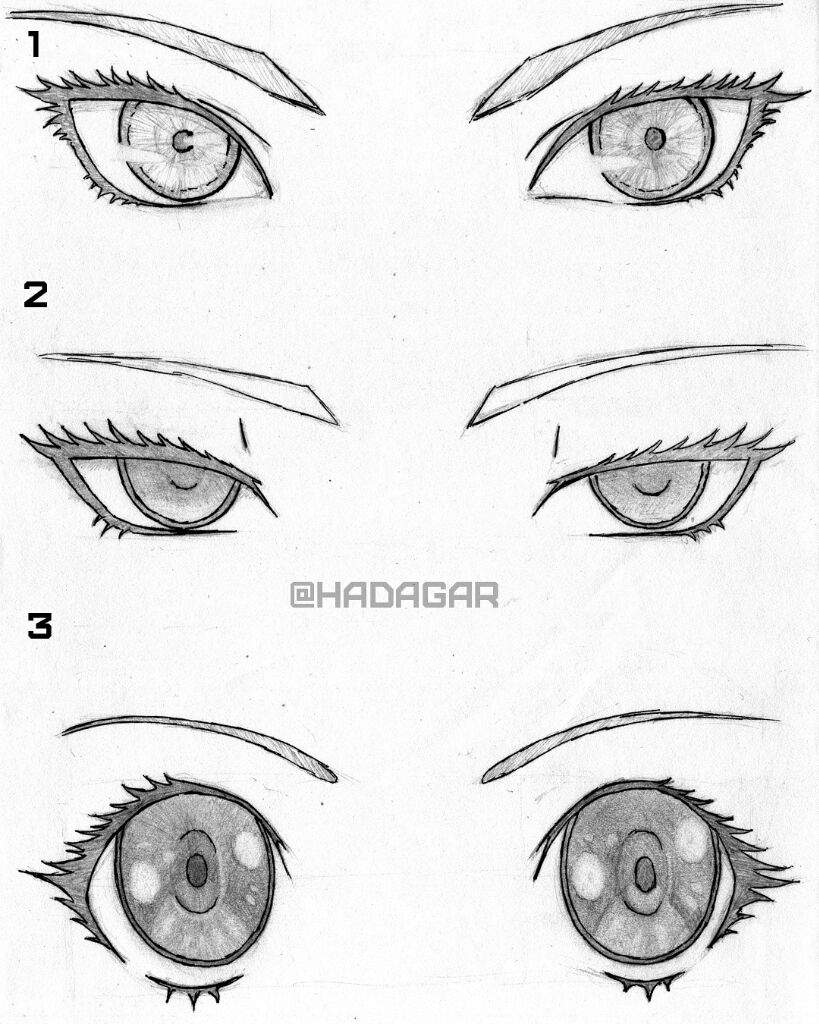 Anime eyes reference | Art Amino