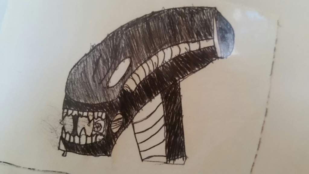 My First Real Xenomorph Drawing Alien Versus Predator