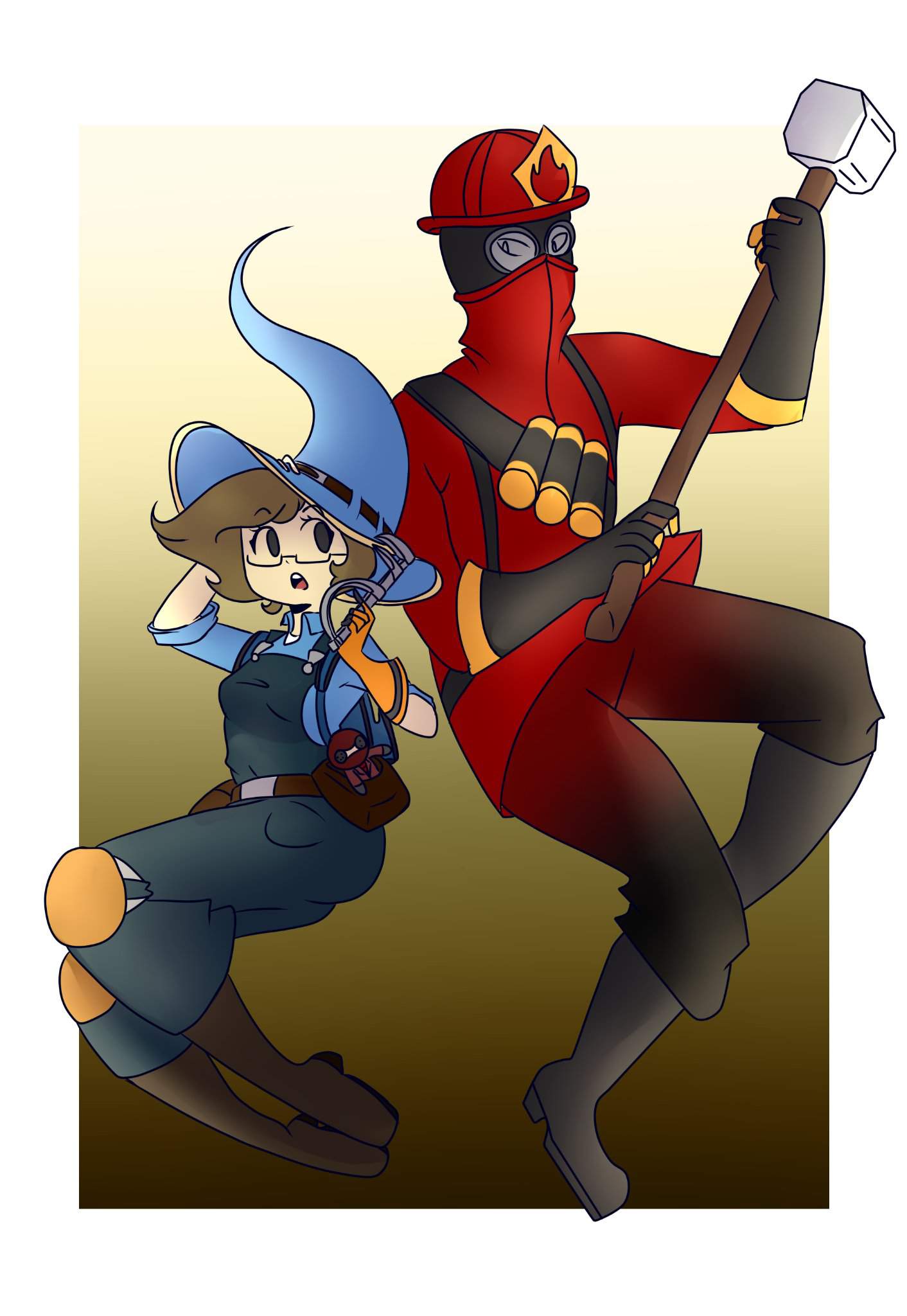 ~ Engineer x Pyro ~ | Team Fortress 2 Amino