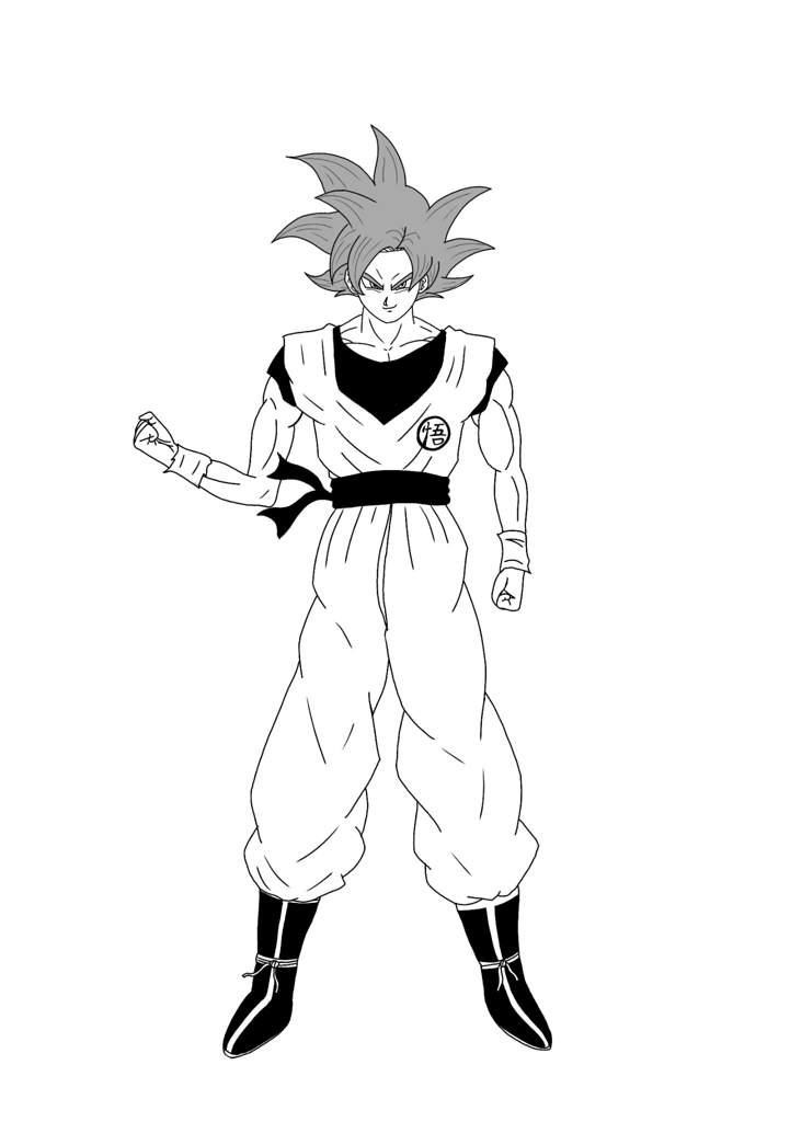 Ssg goku drawing (improved) | DragonBallZ Amino