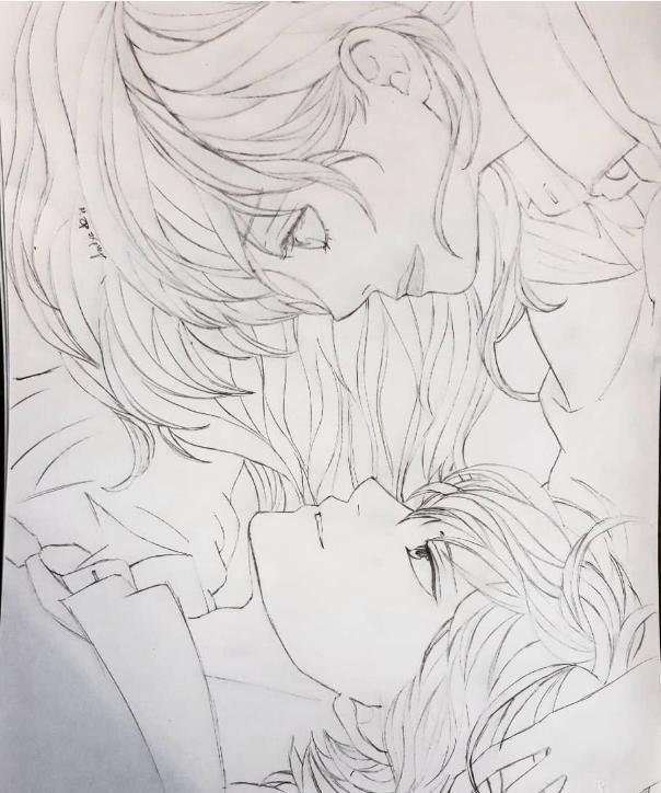 My girlfriend drawing for me | Anime Amino