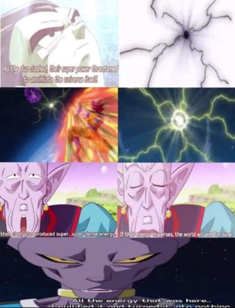 In Goku and Beerus' clash where they were 'destroying the Universe',  weren't the shockwaves getting stronger the further they traveled? If so,  wouldn't the feat not be Universal? - Quora