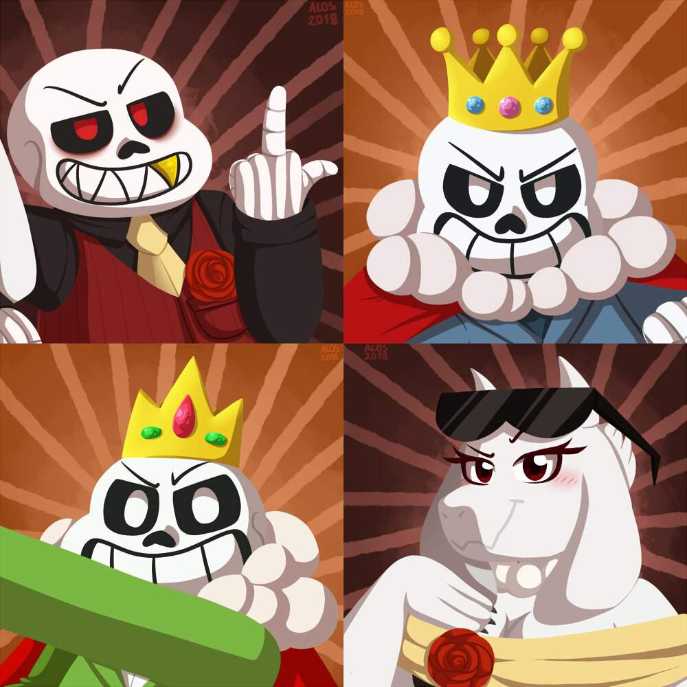 The Spy Crew PFP's (4-in-one) | Undertale Amino