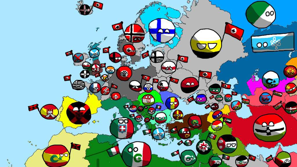 Ww2 axis victory in countryballs | Mapping - Polandball Amino Amino