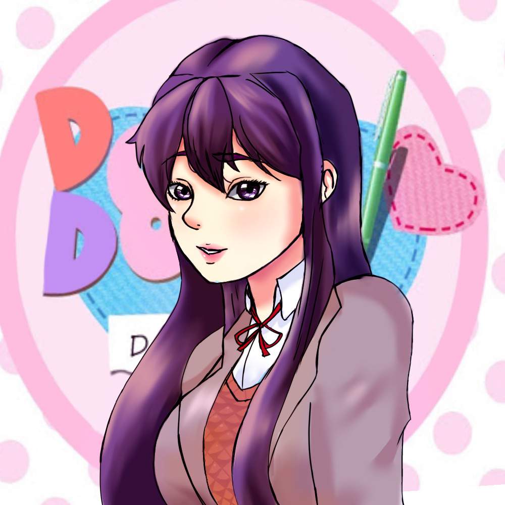 Another drawing of Yuri | Doki Doki Literature Club! Amino