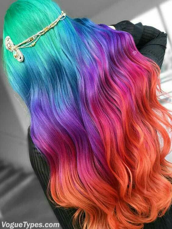 “Color unicornio en cabello